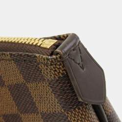 Pre Owned Louis Vuitton Damier Westminster PM Shoulder Bag Brown,Ebene