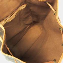 Pre Owned Louis Vuitton Monogram Montsouris GM Backpack Brown