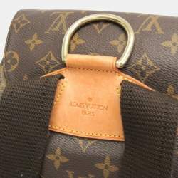 Pre Owned Louis Vuitton Monogram Montsouris GM Backpack Brown