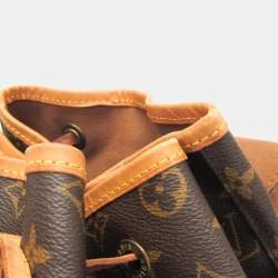 Pre Owned Louis Vuitton Monogram Montsouris GM Backpack Brown