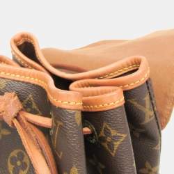 Pre Owned Louis Vuitton Monogram Montsouris MM Backpack Brown