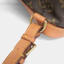 Pre Owned Louis Vuitton Monogram Montsouris MM Backpack Brown