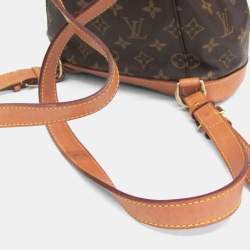Pre Owned Louis Vuitton Monogram Montsouris MM Backpack Brown