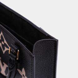 Pre Owned Louis Vuitton Black Bicolor Monogram Empreinte Petit Sac Plat