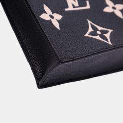 Pre Owned Louis Vuitton Black Bicolor Monogram Empreinte Petit Sac Plat