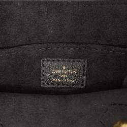 Pre Owned Louis Vuitton Black Bicolor Monogram Empreinte Petit Sac Plat