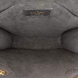 Pre Owned Louis Vuitton Black Bicolor Monogram Empreinte Petit Sac Plat