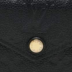 Pre Owned محفظة لويس فيتون ز وي ثلاثية الطيات جلد أسود مونوغرام أمبريونت