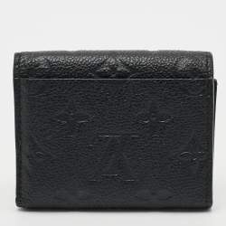 Pre Owned محفظة لويس فيتون زوي ثلاثية الطيات جلد أسود مونوغرام أمبريونت