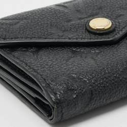 Pre Owned محفظة لويس فيتون زوي ثلاثية الطيات جلد أسود مونوغرام أمبريونت