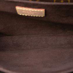 Pre Owned Louis Vuitton Brown Monogram Pochette Metis
