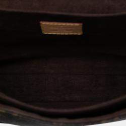 Pre Owned Louis Vuitton Brown Monogram Pochette Metis