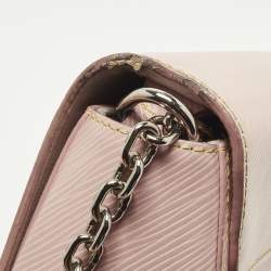 Pre Owned حقيبة لوي فيتون تويست سلسلة جلد إبي بلون وردي باليرين MM