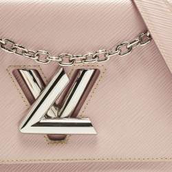 Pre Owned حقيبة لوي فيتون تويست سلسلة جلد إبي بلون وردي باليرين MM