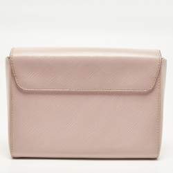 Pre Owned حقيبة لوي فيتون تويست سلسلة جلد إبي بلون وردي باليرين MM