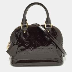 Pre Owned Louis Vuitton Alma BB Amarante Monogram Vernis Bag