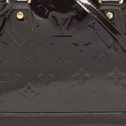 Pre Owned Louis Vuitton Alma BB Amarante Monogram Vernis Bag