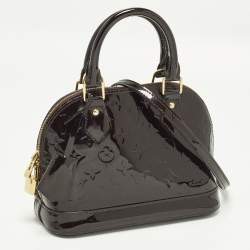 Pre Owned Louis Vuitton Alma BB Amarante Monogram Vernis Bag