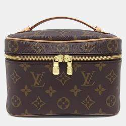 Pre Owned Louis Vuitton Brown Coated Canvas Nice Mini