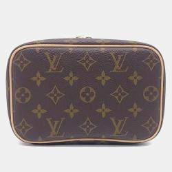 Pre Owned Louis Vuitton Brown Coated Canvas Nice Mini
