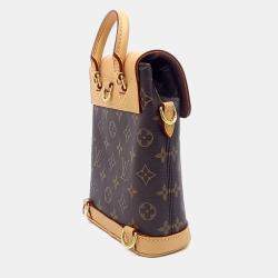 Pre Owned Louis Vuitton Brown Coated Canvas Monogram Soho Mini