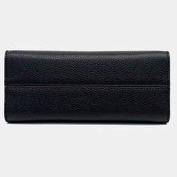 Pre Owned حقيبة لوي فيتون تويست بمقبض واحد أسود جلد PM