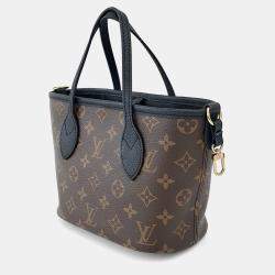 Pre Owned Louis Vuitton Brown PVC Neverfull Bandouliere Inside Out BB