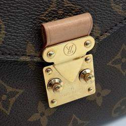 Pre Owned Louis Vuitton Brown PVC Monogram Pochette Metis