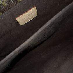 Pre Owned Louis Vuitton Brown PVC Monogram Pochette Metis