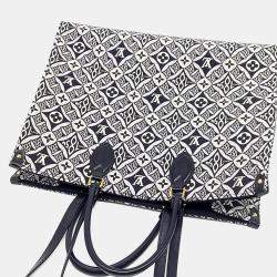 Pre Owned Louis Vuitton Black/White Canvas 1854 On the Go GM