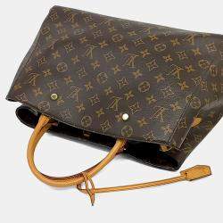 Pre Owned Louis Vuitton Brown Canvas Monogram Montaigne GM