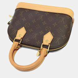 مملوكة مسبقًا Louis Vuitton Brown Coated Canvas Monogram Alma BB