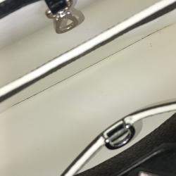 Pre Owned Louis Vuitton Black Leather Capucines PM