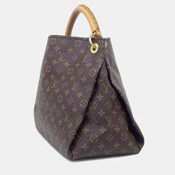 Pre Owned Louis Vuitton Brown Coated Canvas Monogram Atchi MM