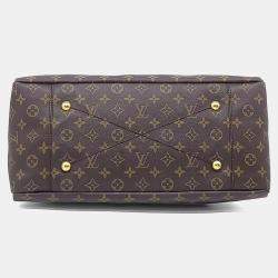 Pre Owned Louis Vuitton Brown Coated Canvas Monogram Atchi MM