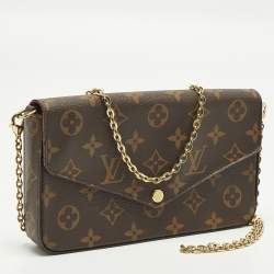 Pre Owned Louis Vuitton Felicie Monogram Canvas Pochette Bag