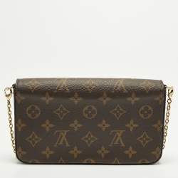 Pre Owned Louis Vuitton Felicie Monogram Canvas Pochette Bag