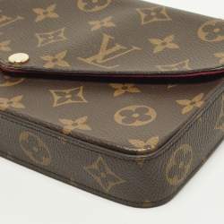 Pre Owned Louis Vuitton Felicie Monogram Canvas Pochette Bag