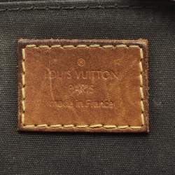 Pre Owned Louis Vuitton Alma BB Black Magnetique Monogram Vernis Bag