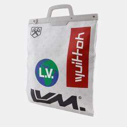 Pre Owned Louis Vuitton Monogram Chalk Flat Tote