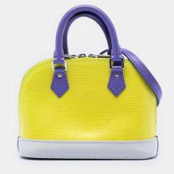 Pre Owned Louis Vuitton Yellow Epi Tricolor Nano Alma