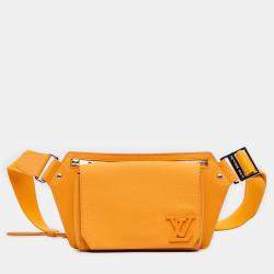 Pre Owned Louis Vuitton Yellow Aerogram Takeoff Sling
