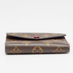 Pre Owned Louis Vuitton Victorine Fuchsia Monogram Canvas Trifold Wallet