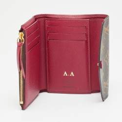 Pre Owned Louis Vuitton Victorine Fuchsia Monogram Canvas Trifold Wallet