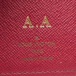 Pre Owned Louis Vuitton Victorine Fuchsia Monogram Canvas Trifold Wallet