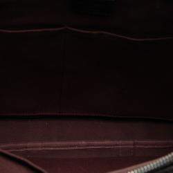 Pre Owned Louis Vuitton Black Brown Monogram Macassar Porte Documents Voyage