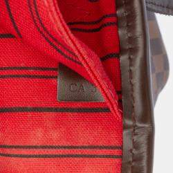 Pre Owned Louis Vuitton Brown Damier Ebene Neverfull MM
