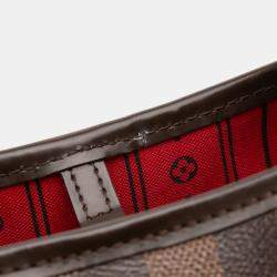 Pre Owned Louis Vuitton Brown Damier Ebene Neverfull MM