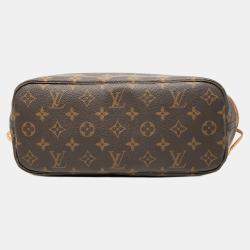 Pre Owned Louis Vuitton Brown Monogram Neverfull PM