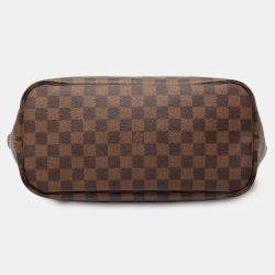 Pre Owned Louis Vuitton Brown Damier Ebene Neverfull MM
